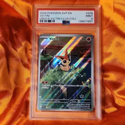 Victini 208 2025 Pokemon SVP EN Unova Victini Illustration Collection PSA 9 Mint - Image 1
