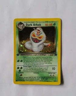 Pokemon Dark Arbok 1st Edition Team Rocket 2/82 LP - Image 1