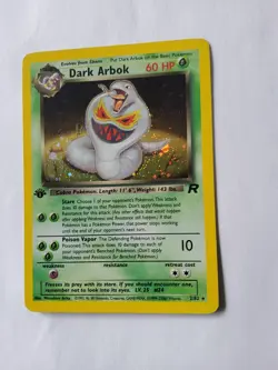 Pokemon Dark Arbok 1st Edition Team Rocket 2/82 LP - Image 2
