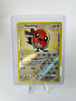 Pokemon Fletchling 109/145 Reverse Holo Sun and Moon Guardians Rising - Image 1
