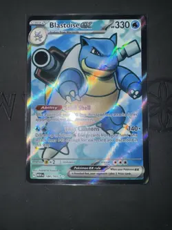 Pokemon SV151 Scarlet & Violet Blastoise EX 184/165 Ultra Rare Holo - Image 1