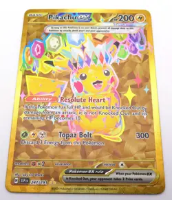 Pikachu EX Surging Sparks #247/191 Pack Fresh Near Mint Pokemon - Image 1