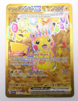 Pikachu EX Surging Sparks #247/191 Pack Fresh Near Mint Pokemon - Image 2