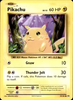 Pikachu 35/108 Common - Pokemon XY - Evolutions MP - Image 1