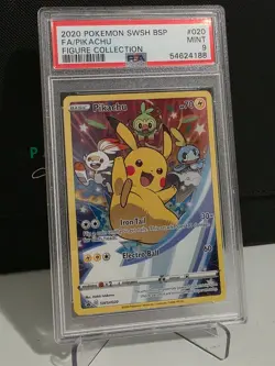 Pokemon - Pikachu - SWSH020 Figure Collection Black Star Promo - PSA 9 MINT - Image 3