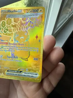 Pokemon Pikachu ex 179/131 Hyper Rare Gold Full Art Prismatic Evolutions NM - Image 3