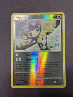 Pokemon TCG 70/123 Mysterious Treasures Rev Holo Aipom FREE SHIPPING - Image 4