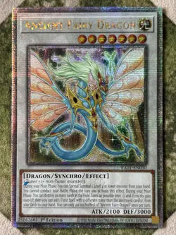 YuGiOh ANCIENT FAIRY DRAGON Quarter Century Secret Rare RA01-EN030 - Image 2