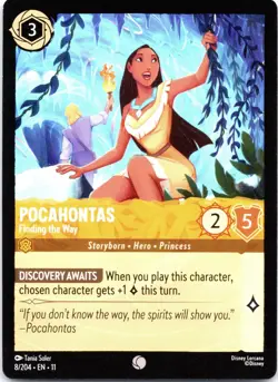 Disney Lorcana Pocahontas - Finding the Way Winterspell Common #8/204 NM - Image 1