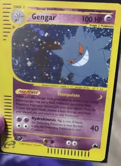 Gengar H9/H32 Skyridge Holo Rare 100 HP Stage 2 Pokemon TCG Card English - Image 1