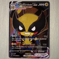 Pokemon Wolverine Pikachu V 002/055 VCOS Holo Alternative Art Card HP999 - Image 1