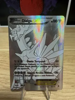 Dialga EX 122/119 XY Phantom Forces 2014 Pokemon TCG Rare Brazilian Card LP+/NM- - Image 1