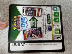 Pokemon Go Special Collection - Team Instinct Code Card - Image 1