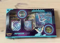 Pokemon VAPOREON VMAX PREMIUM COLLECTION TCG Card Box, Sealed - Image 1