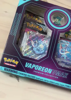 Pokemon VAPOREON VMAX PREMIUM COLLECTION TCG Card Box, Sealed - Image 3