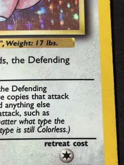 clefairy 5/102 base set holo rare pokemon card - Image 2