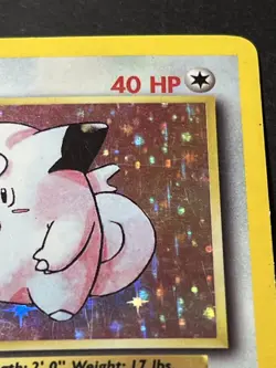 clefairy 5/102 base set holo rare pokemon card - Image 3