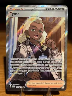 Tyme - 143/131 Pokemon Prismatic Evolutions Full Art Trainer Ultra Rare Card NM - Image 1