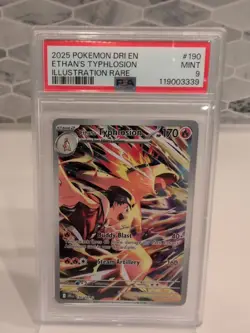 Ethan's Typhlosion Special Illustration Rare Card 190/182 Destined Rivals PSA9 - Image 1
