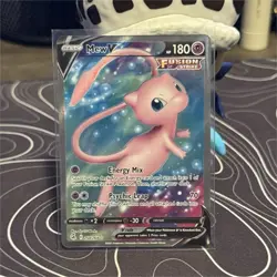 Pokemon Mew V Full Art Ultra Rare Fusion Strike Holo Card 250/264 - Image 1