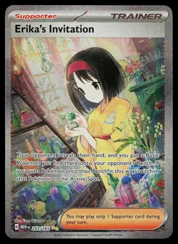 Pokemon Card - Erika's Invitation 151 203/165 Special Illustration Rare 2023 - Image 1