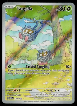 Pokemon Card - Tangela 151 178/165 Illustration Rare 2023 - Image 1
