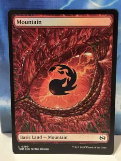 Basic Land Mountain Tarkir: Dragonstorm TDM FOIL LP MTG - Image 1