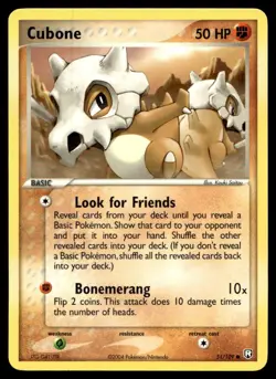 Cubone Team Rocket Returns Common 51/109 2004 Pokemon TCG - Image 1