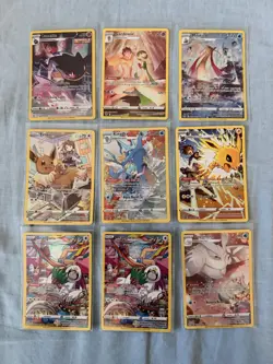 Pokemon TCG Brilliant Stars Trainer Gallery Full Art Holo Card Lot of 9 - Image 1