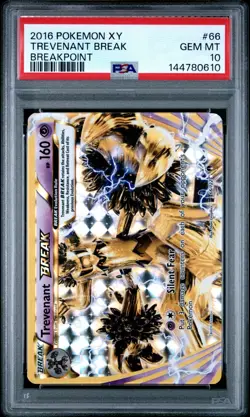 Pokemon Trevenant BREAK #66/122 Breakpoint Full Art Rare Holo PSA 10 2016 - Image 1