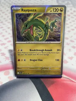 Pokemon TGC Rayquaza 153/217 Mega Evolution Ascended Heroes Rare Holo - Image 1