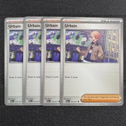 4x Urbain | Ascended Heroes | 214/217 NM | UC | Pokemon TCG Playset - Image 1