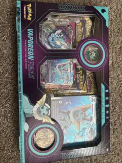 Pokemon TCG Vaporeon VMAX Premium Collection Box Evolving Skies, New/Sealed - Image 1