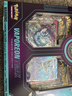 Pokemon TCG Vaporeon VMAX Premium Collection Box Evolving Skies, New/Sealed - Image 5