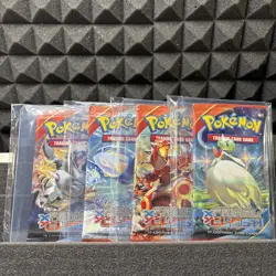 2015 Pokemon Primal Clash Booster Complete Art Set (4 Packs) Factory New Sealed - Image 1