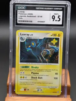 2008 Pokemon Legends Awakened Luxray Holo #8 CGC Mint+ 9.5 - Image 1