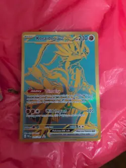 Pokemon Sv: Paldean Fates Koraidon ex 245/091 Gold Secret Rare Full Art Holo - Image 1