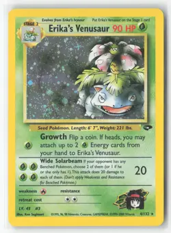 #Erika's Venusaur #004/132 Holo Rare Lightly played Pokemon - Image 1