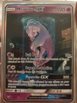 Mewtwo GX Secret Rare Full Art Holo Shining Legends 78/73 - Image 1