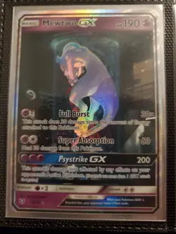 Mewtwo GX Secret Rare Full Art Holo Shining Legends 78/73 - Image 3