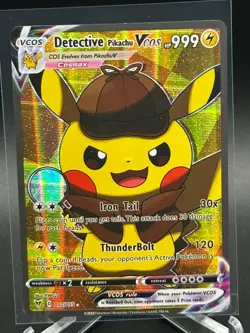 Pokemon Pikachu Cosplay Detective Pikachu Custom Art NM - Image 1