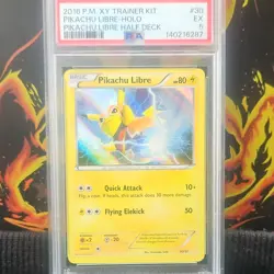 Pokemon Pikachu Libre EX Holo 30/30 XY Trainer Kit Suicune PSA 5 - Image 1