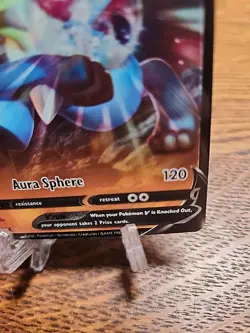 Lucario v 146/264 Swsh08: Fusion Strike Holo LP 2021 Pokemon TCG - Image 5