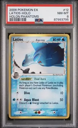Pokemon Latios - (Delta Species) 12/110 Holon Phantoms Holo PSA 8 - Image 1