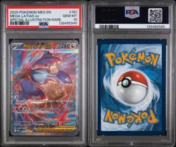 2025 POKEMON MEGA EVOLUTION SPECIAL ILLUSTRATION RARE #181 MEGA LATIAS EX PSA 10 - Image 1