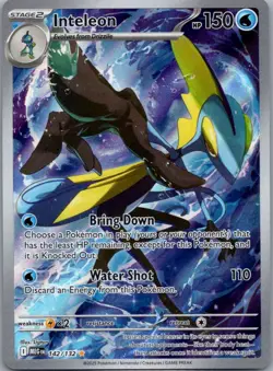 Inteleon 142/132 Illustration Rare Mega Evolution Pokemon Holo Near Mint - Image 1