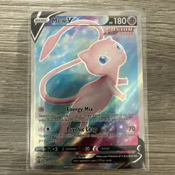 Pokemon Sword & Shield Fusion Strike Mew V 250/264 Full Art - Image 1