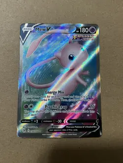Pokemon Fusion Strike Mew V 250/264 Ultra Rare Full Art Holo Textured - Image 1
