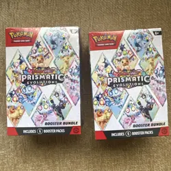 Pokemon TCG Scarlet & Violet Prismatic Evolutions Booster Bundle x2 NEW + SEALED - Image 1