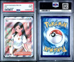 PSA 9 MINT Eri Prismatic Evolutions Ultra Rare Holo 2025 Pokemon 136/131 - Image 3